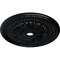 Ekena Millwork Palmetto Ceiling Medallion (Fits Canopies up to 7 5/8"), 31 1/2"OD x 3 5/8"ID x 1 3/4"P, Jet Black CM31PMBLF - alternate 2